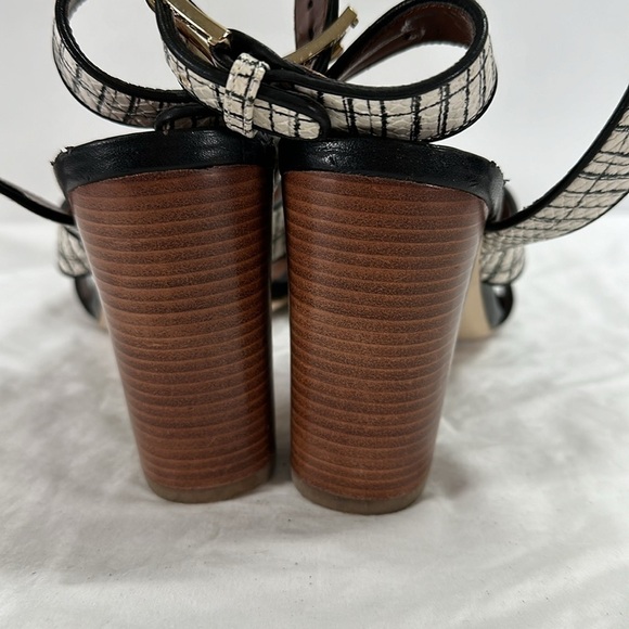 Cole Haan Signature Ankle Strap Snakeskin Scales Leather Heeled Sandals, 8B - Picture 5 of 9